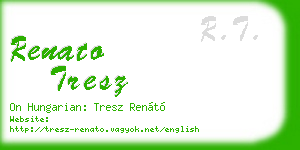 renato tresz business card