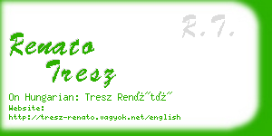 renato tresz business card